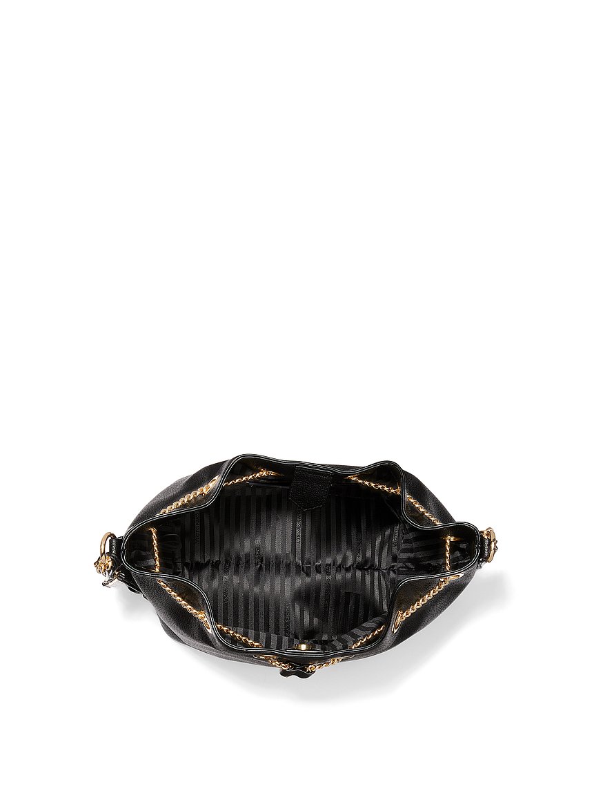 NWT - Victoria Secret Black Fringe Tote Bag Purse - clothing & accessories  - by owner - apparel sale - craigslist
