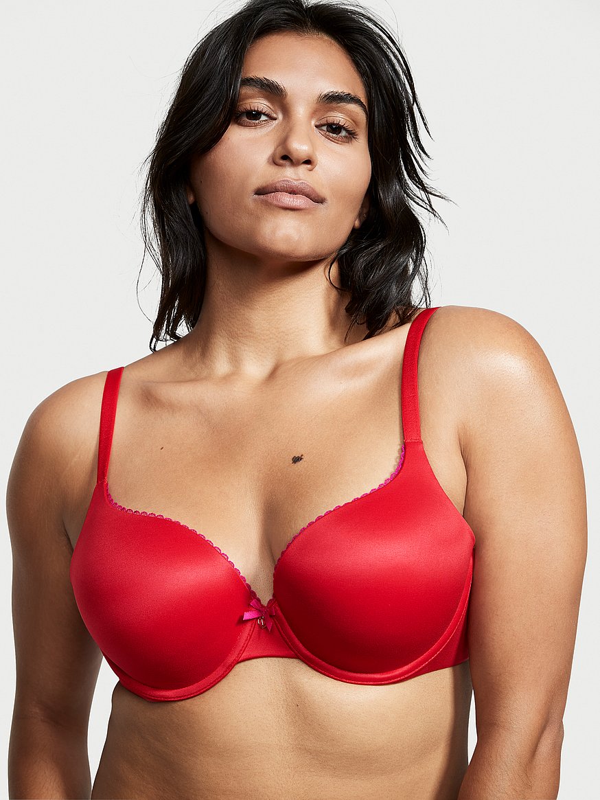  Victorias Secret Perfect Shape Push Up Bra, Full Coverage,  Padded, Smooth, Bras For Women, Body By Victoria Collection, Caramel