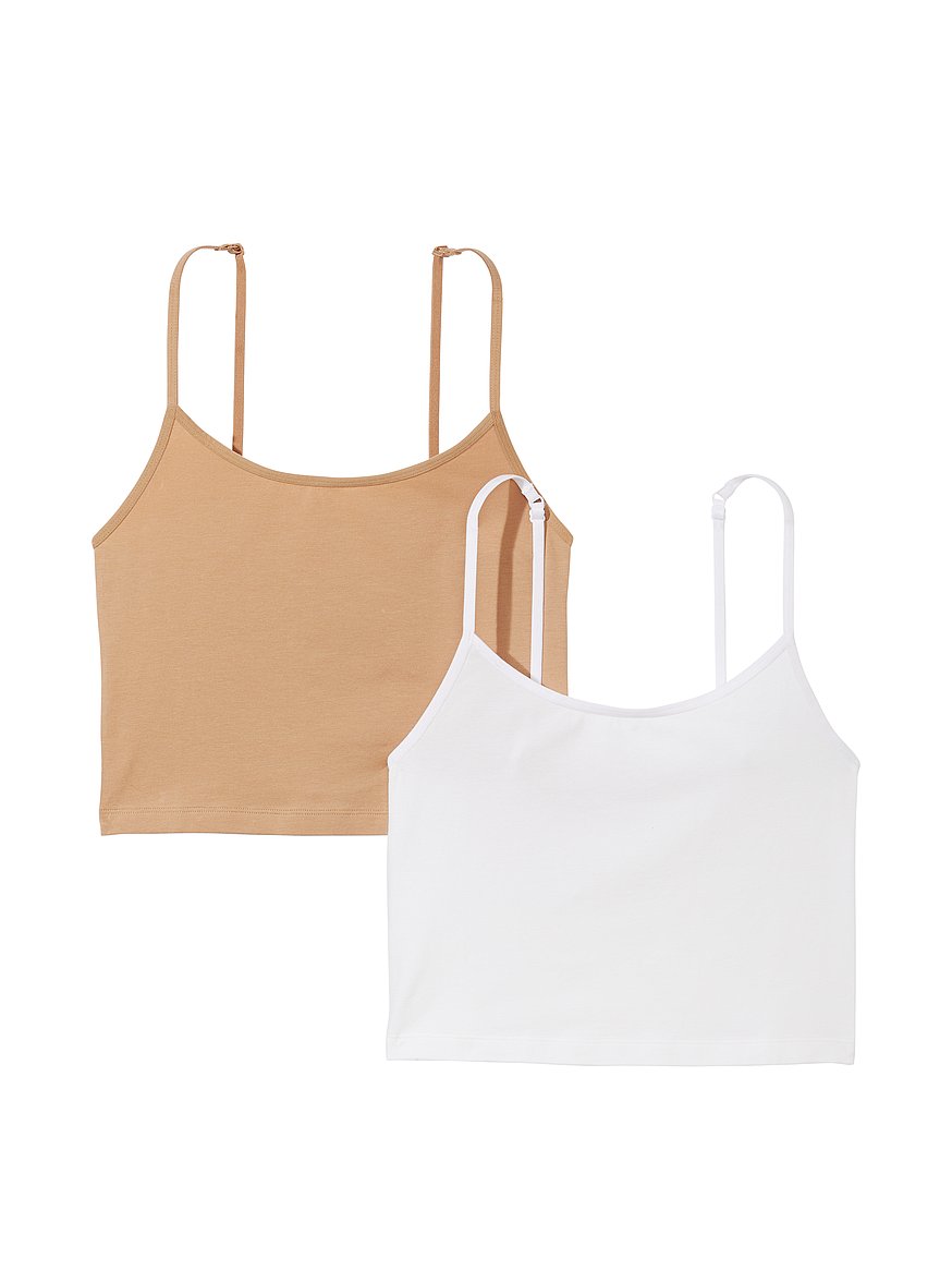Buy 2-Pack Cotton Cami - Order Tops online 1123150100 - PINK US