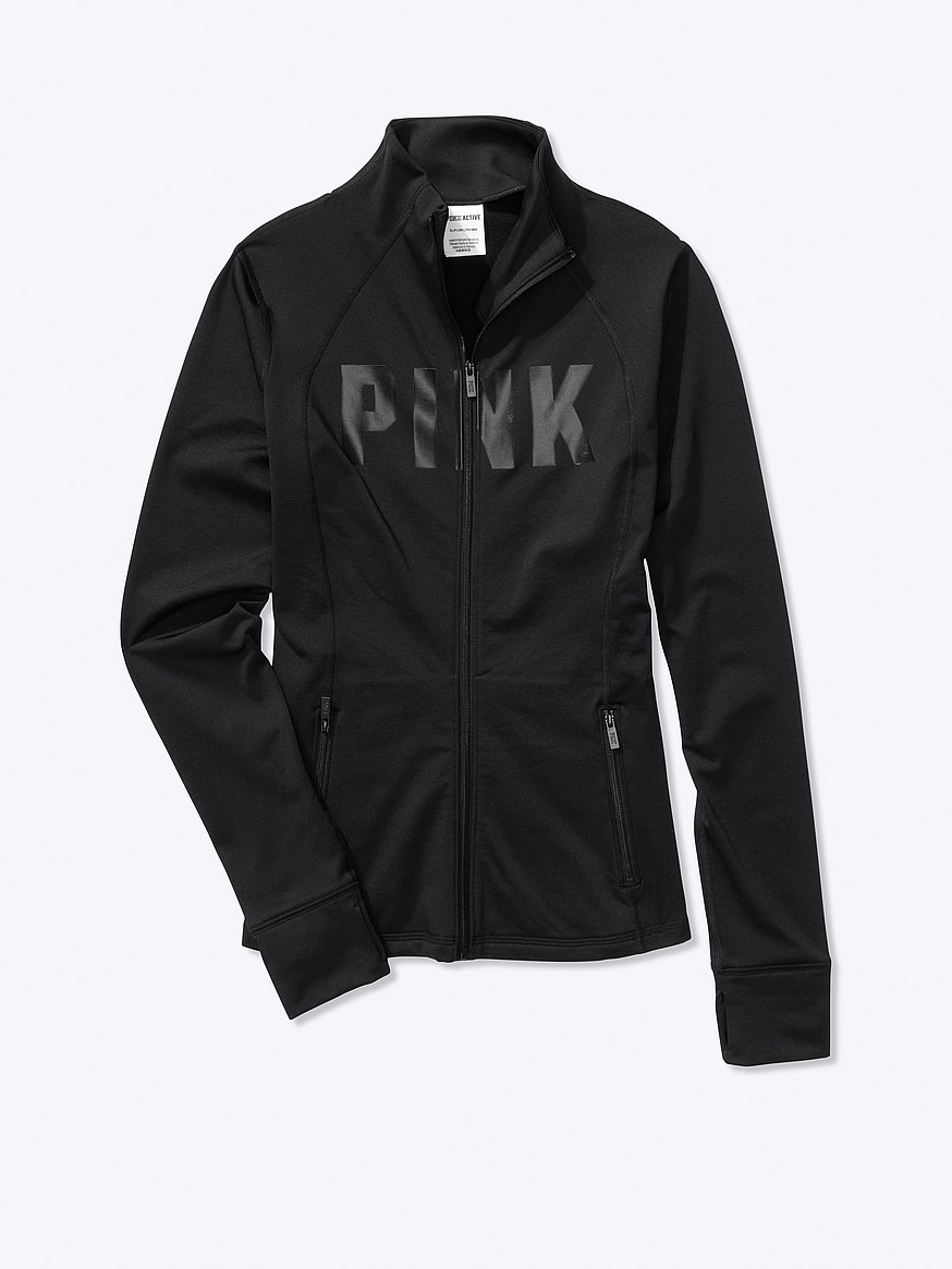 Pink hot sale black jacket