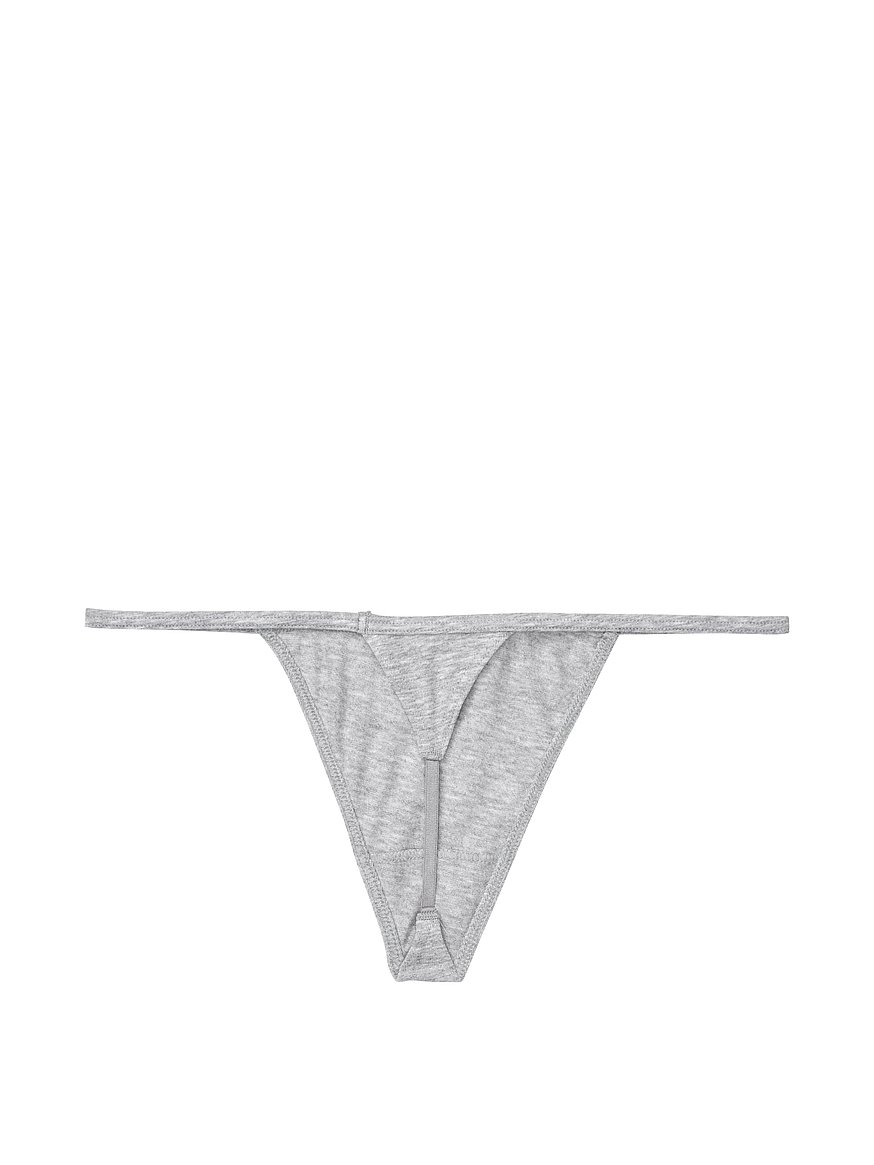 VICTORIA'S SECRET PINK Ribbed Cotton V-String Thong Panty S M L XL