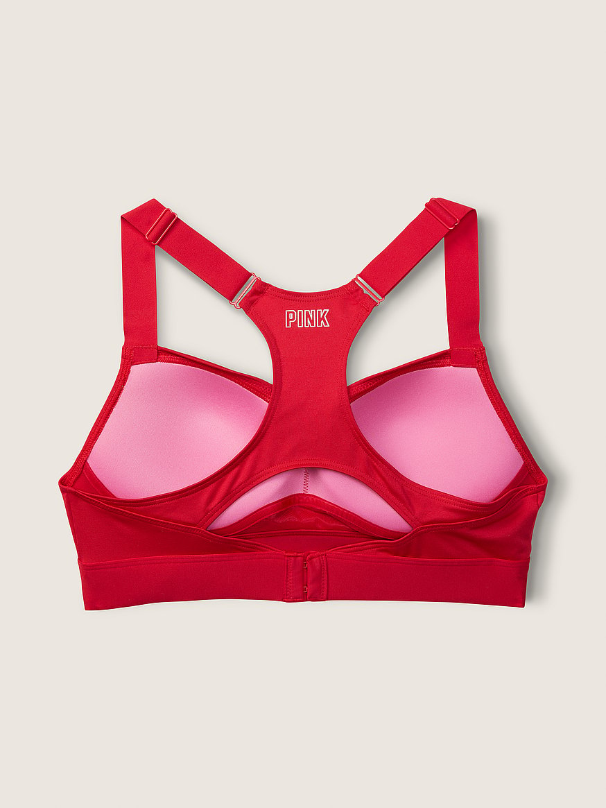 PINK Victoria's Secret Cool & Comfy Sports Bra Red Size Large