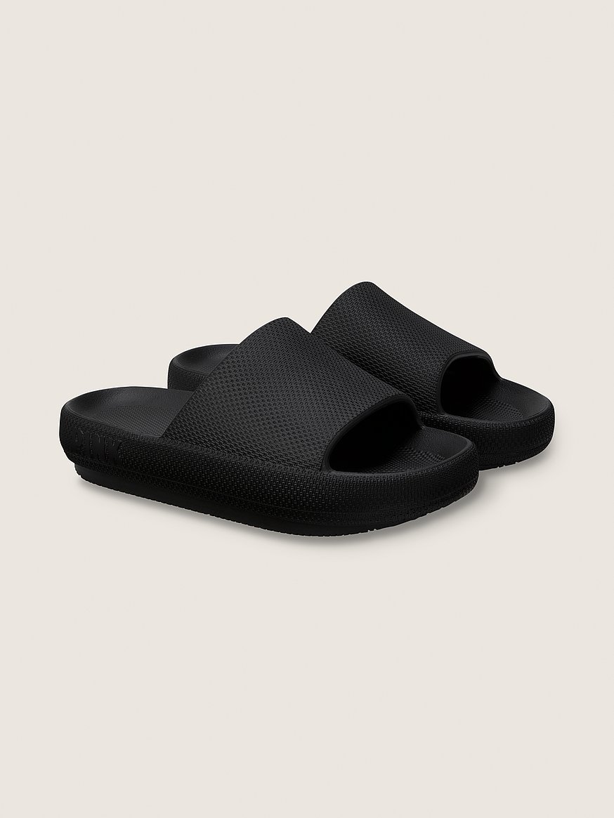 Black discount pink slides