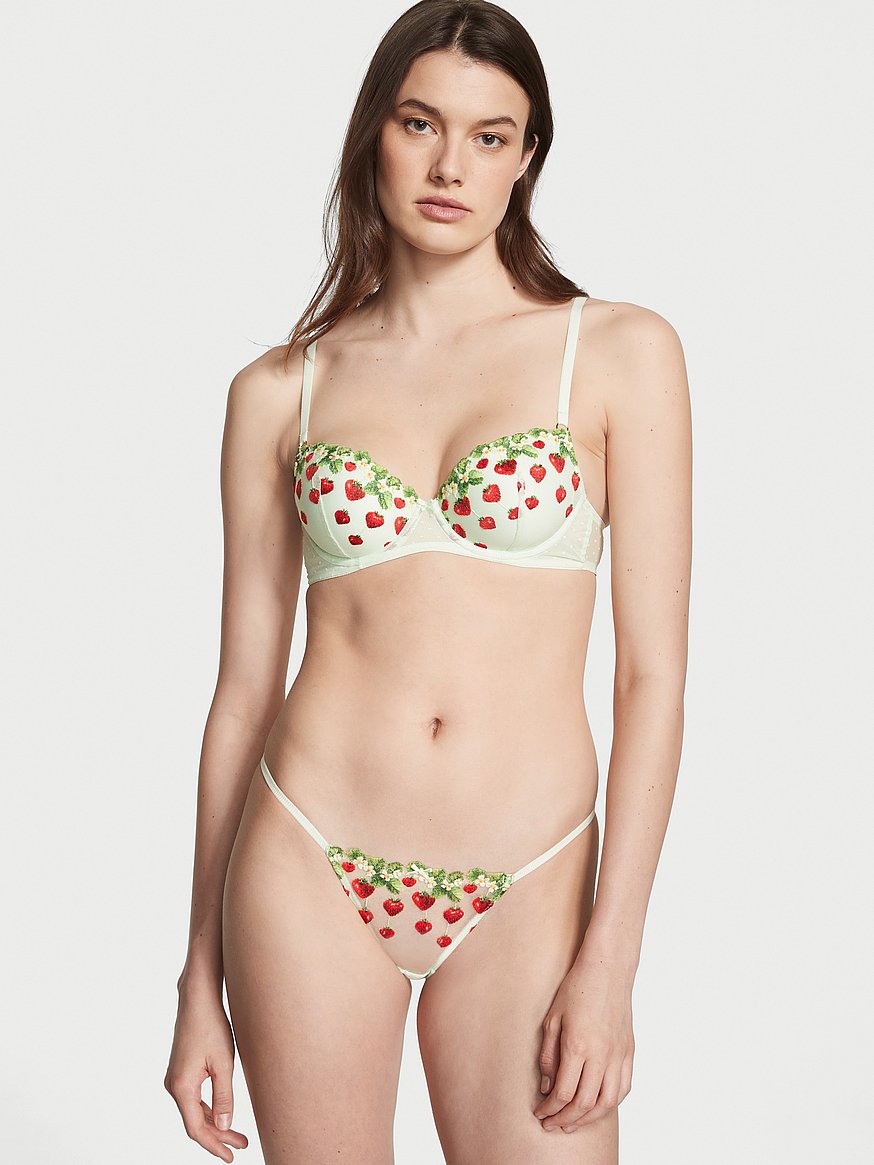 victoria secret strawberry bra🍓  Cute bras, Victoria's secret aesthetic,  Cute undergarments