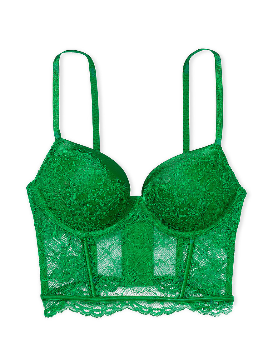 Buy Victoria's Secret Verdant Green Add 2 Cups Push Up Corset Bra
