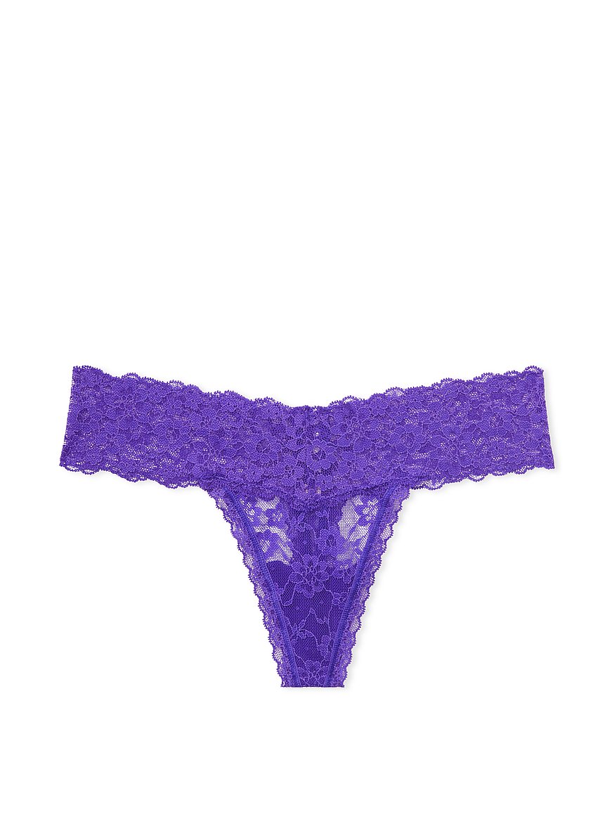 Posey Lace Lace-Up Thong Panty