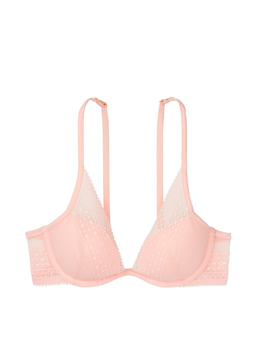 VICTORIA'S SECRET Incredible By Victoria Lace Lightly Lined Plunge