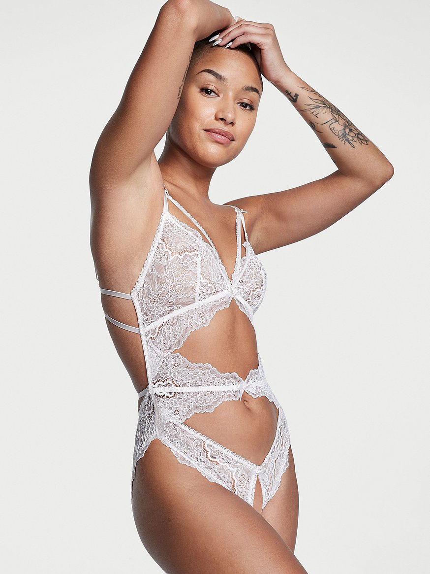 CUT OUT LACE TEDDY