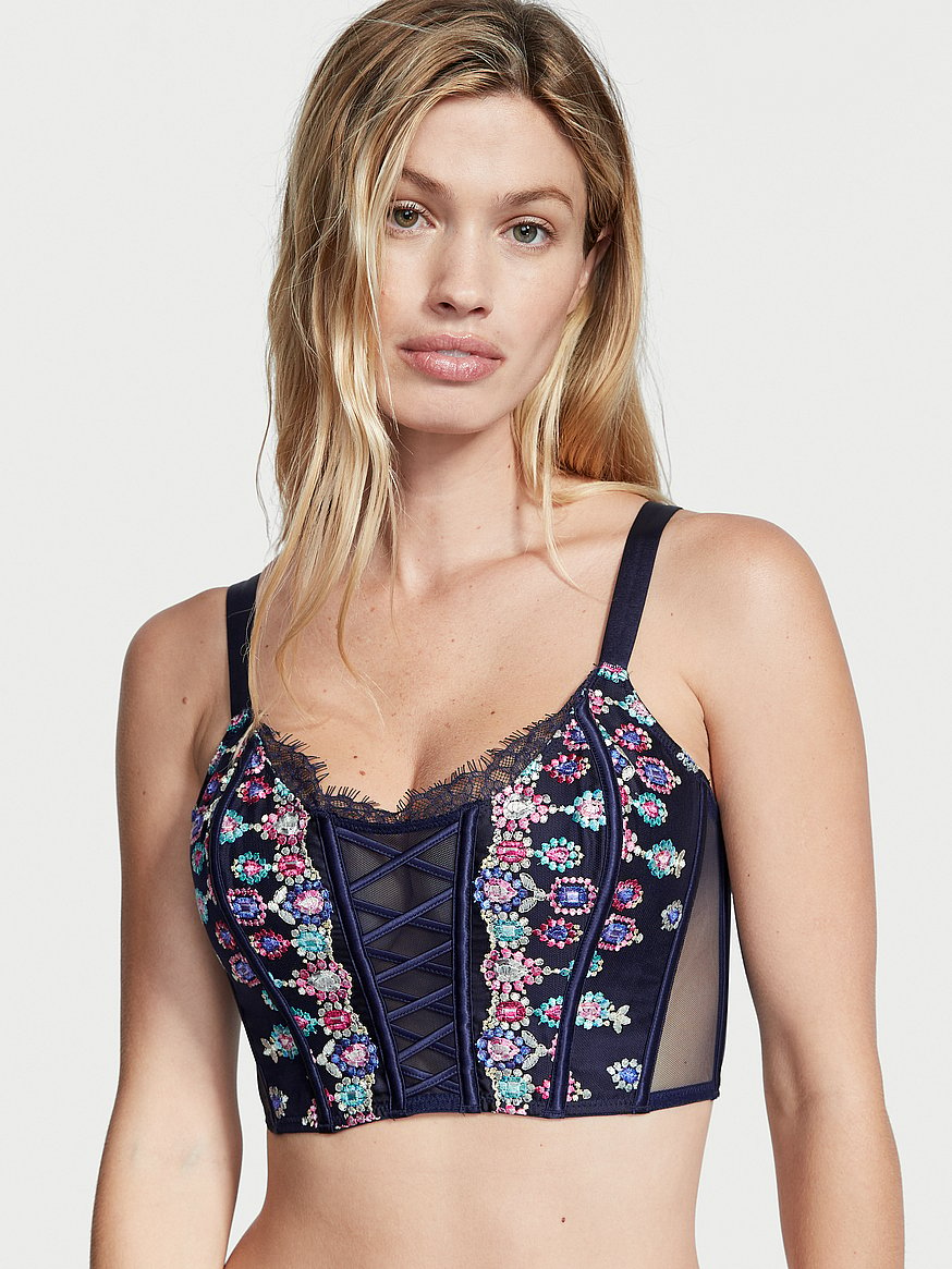 Victoria’s secret floral corset top size 34b