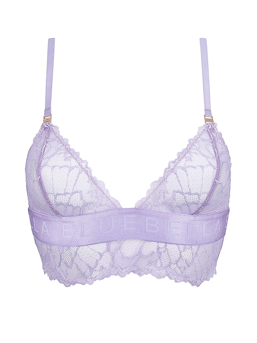 Victoria's Secret VINTAGE Longline Lace Bralette Womens M Purple Coquette  Pastel Size M - $39 - From Krista