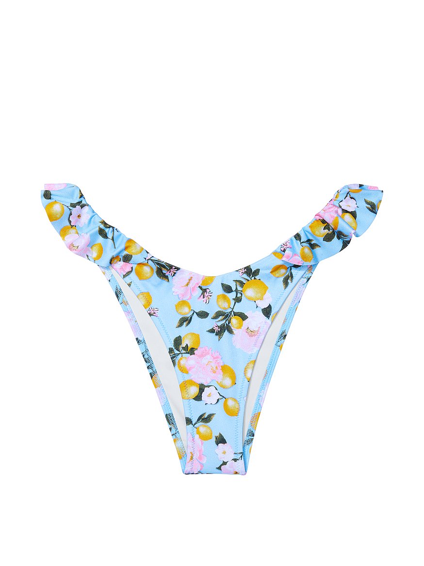 NIP -- VICTORIA'S SECRET Geo Print Ruffle Cheeky Bikini Bottom