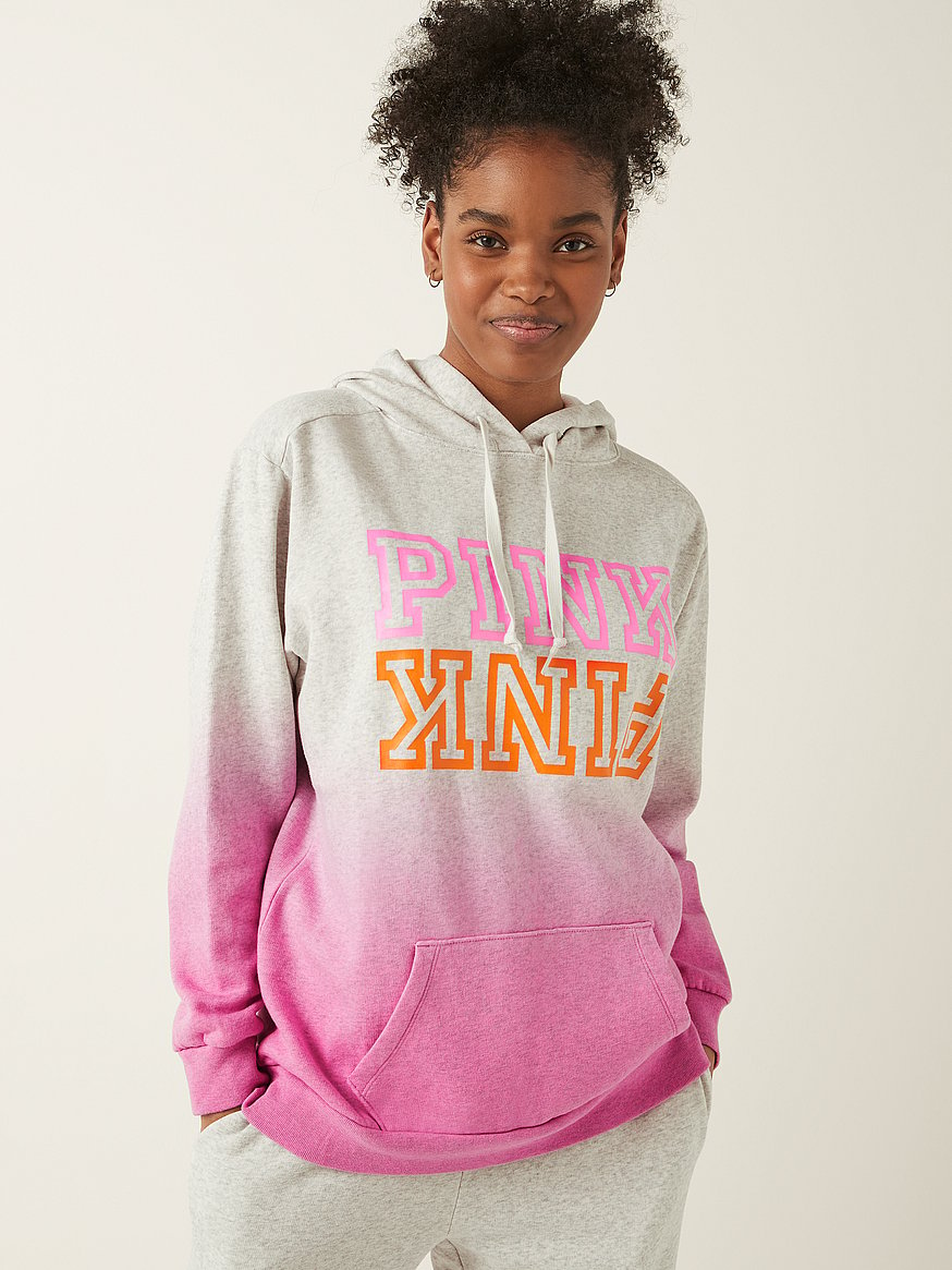 Sherpa lined hood deals campus pullover pink