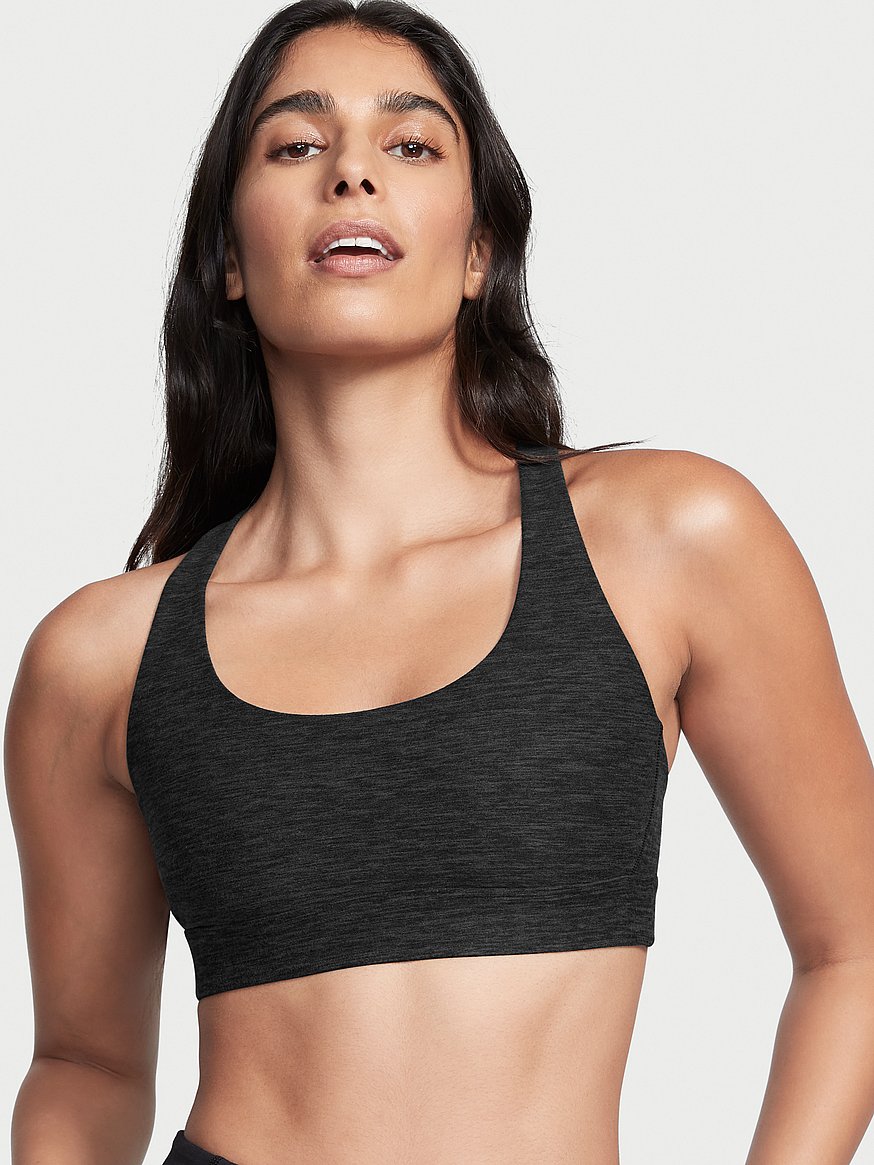 Victoria's Secret Women's Gray Unlined Strappy Cage Side Player Sport Bra  Medium - $17 - From Bianca