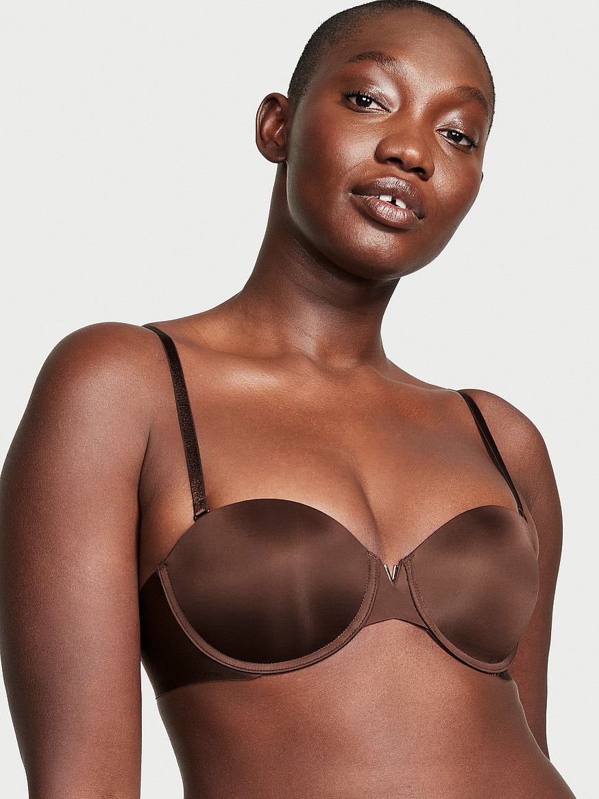 Victoria's Secret Sexy Illusions Uplift Strapless Push Up Bra, Padded Bra,  Adjustable Straps, Smoothing Bra, Strapless Push Up Bras for Women, Brown  (32A) at  Women's Clothing store