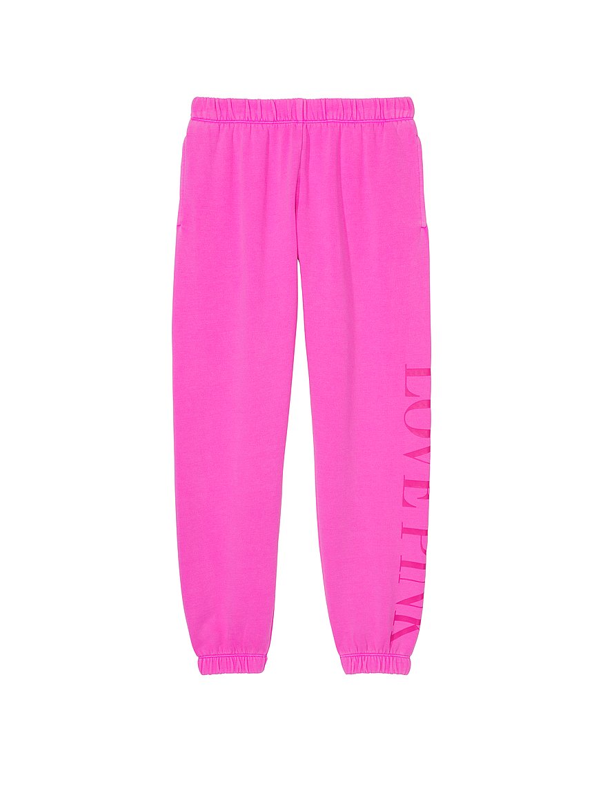 Victoria's Secret Pink Fleece Joggers, Atomic Pink, Large : Buy