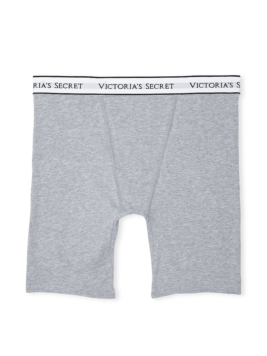Victoria's Secret Cotton High Waist Boxer Brief, Branded Waistband,  Underwear for Women, Heather Gray (XS) at  Women's Clothing store