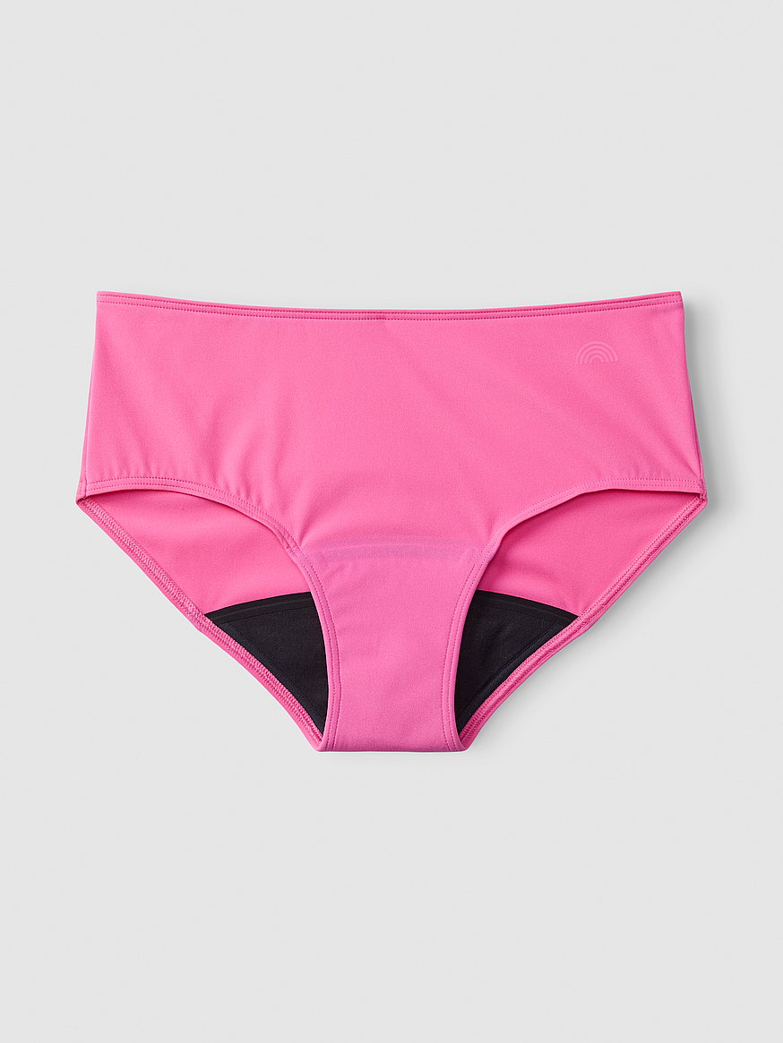 Victoria's Secret Pink PERIOD PANTY Hipster small New sealed black logo