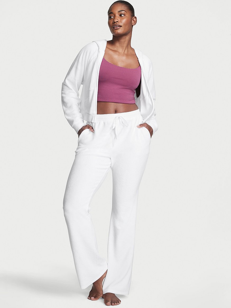 Women's Whipped Cropped A-Top in White