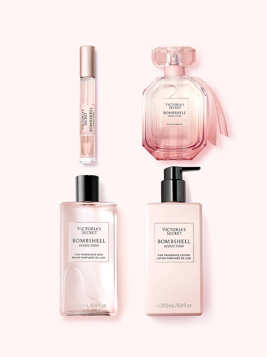  Victoria's Secret Bombshell 3 Piece Luxe Fragrance Gift Set:  1.7 oz. Eau de Parfum, Travel Lotion, & Candle : Beauty & Personal Care