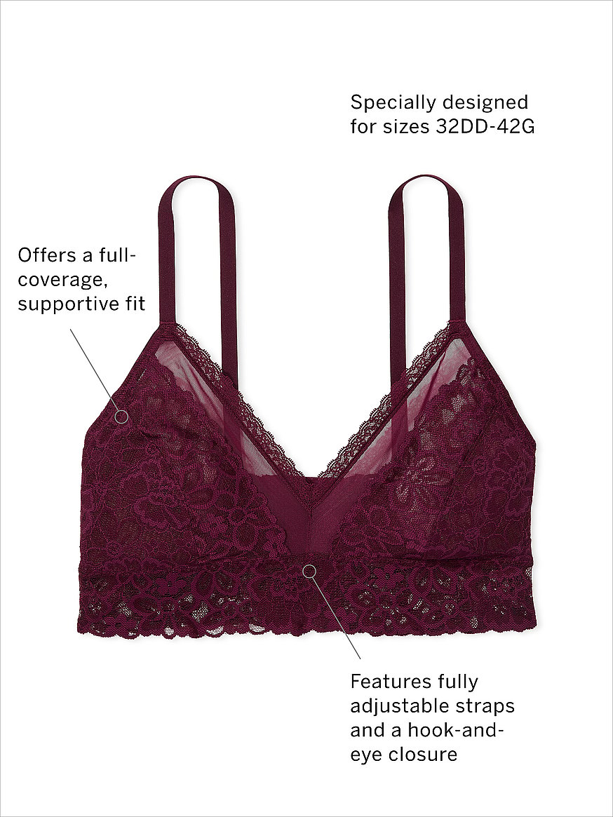 Victoria's Secret Paisley Print Satin and Lace Lingerie Bralette Small -  $16 - From Katie