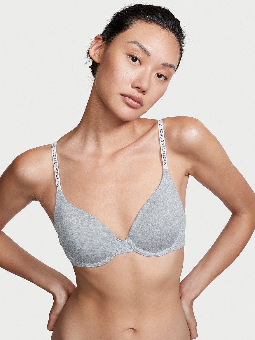 Victoria's Secret Lightly Lined Wireless T Shirt Bra, Adjustable Straps,  Bras for Women, Grey (32B) at  Women's Clothing store
