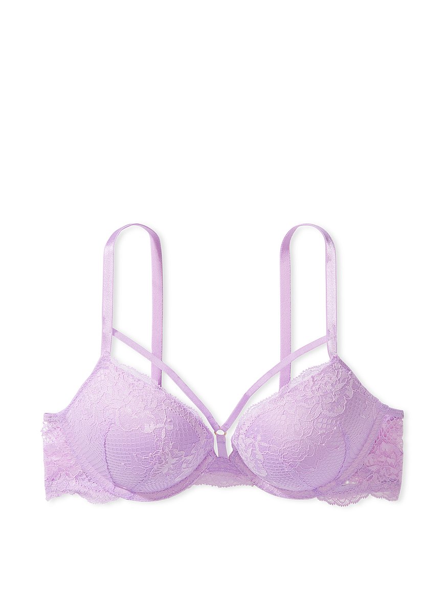 Victoria's Secret 32C,34D BRA SET s thong Lilac Purple Orange