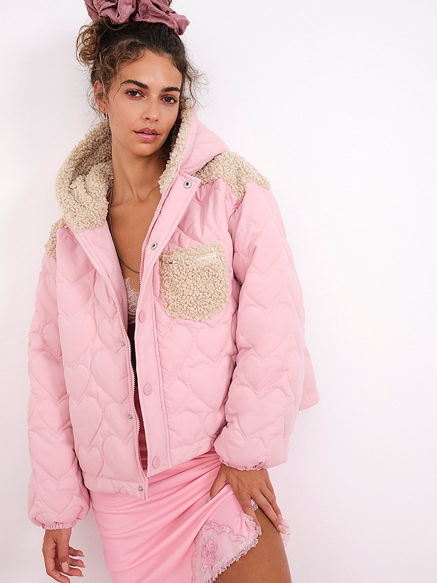 Victoria secret puffer hot sale jacket