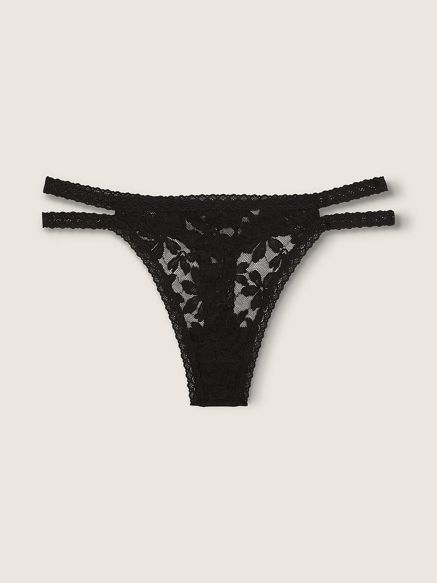 Lace Strappy Thong Panty