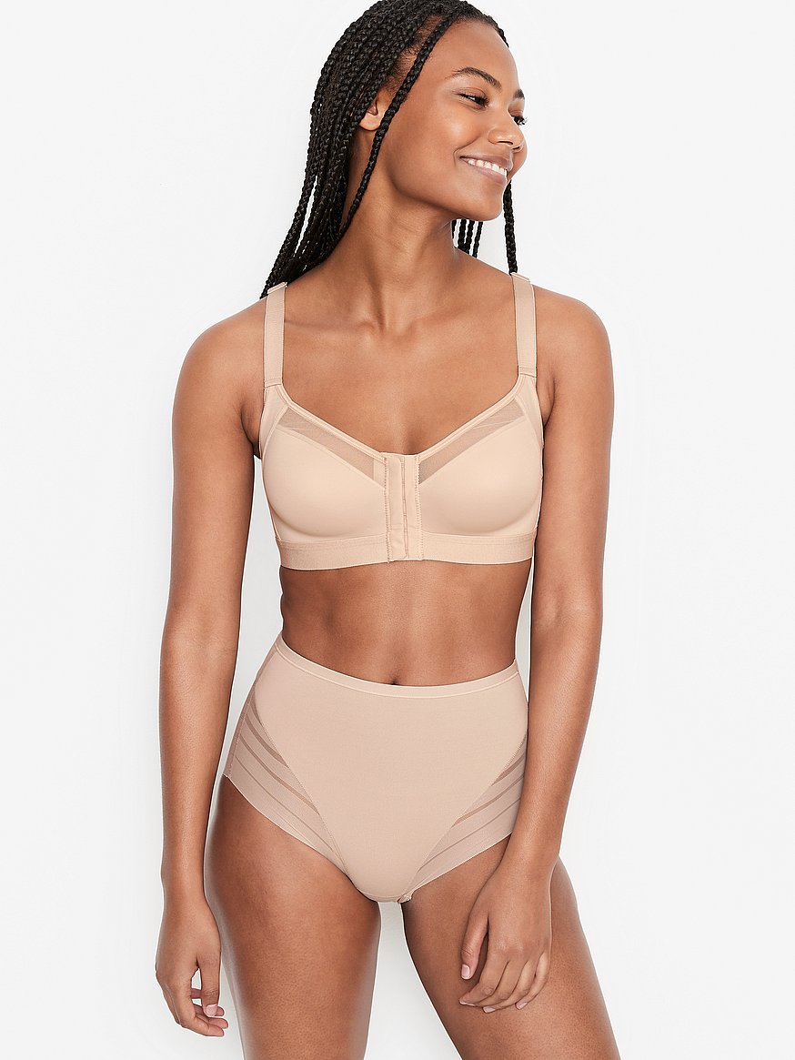 B Cup Thin Non-wired Bralette, Comfortable & Breathable Everyday Lingerie  With Triple Hook-and-eye