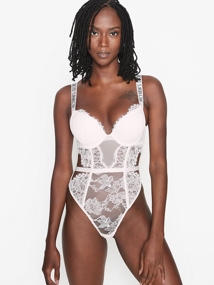 Patience Floral Lace Teddy – Curvy Bombshells