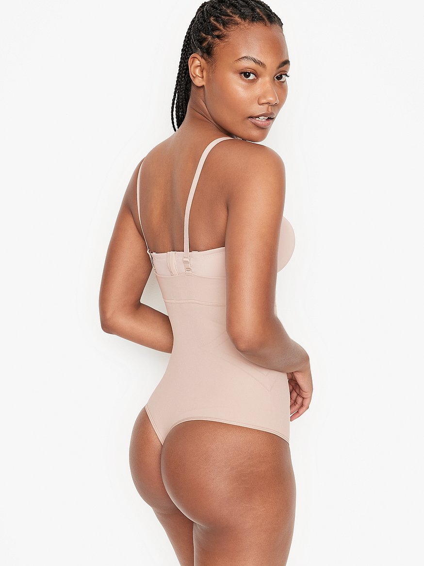 Lightly Shaping No Show Comfortable Shapewear Romper Bodysuit
