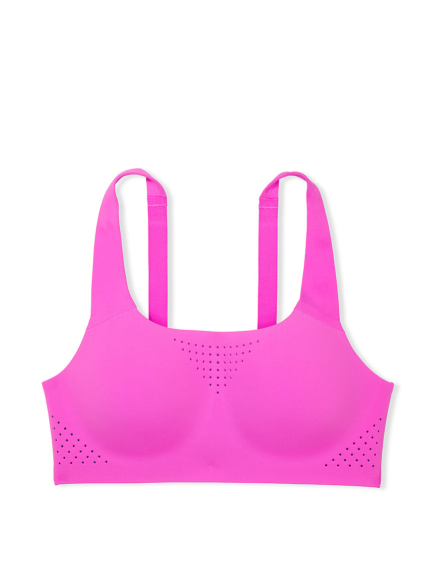 Victoria Secret sport bra, VSX sport, pink black and white, Zip up front,  34C