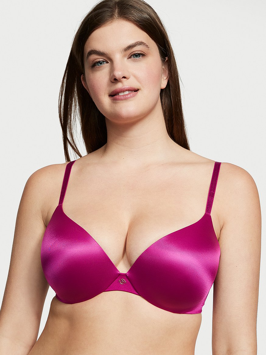 Womens Push Up Bra Very Sexy Size 38C Color Raspberry Cooler