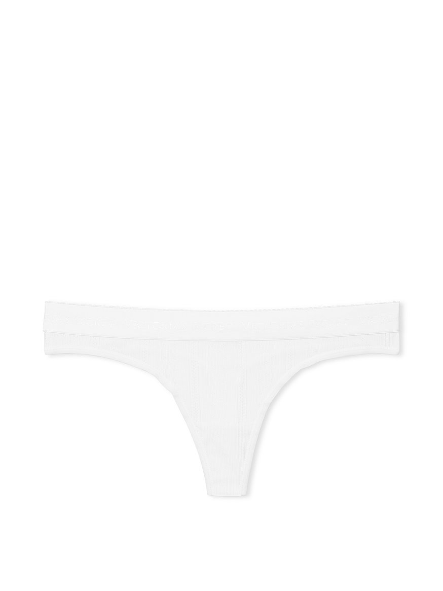 Buy Logo Cotton Thong Panty Online