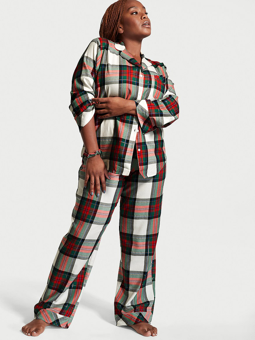 Flannel best sale lined pajamas