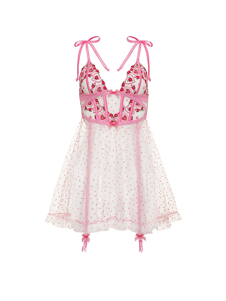 Victoria's Secret, Dresses, Victorias Secret Nwot Bubblegum Pink Bra Top  Dress