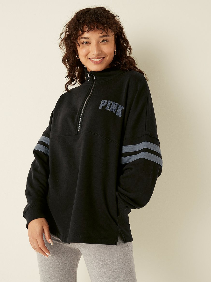 Victoria secret half zip on sale pullover