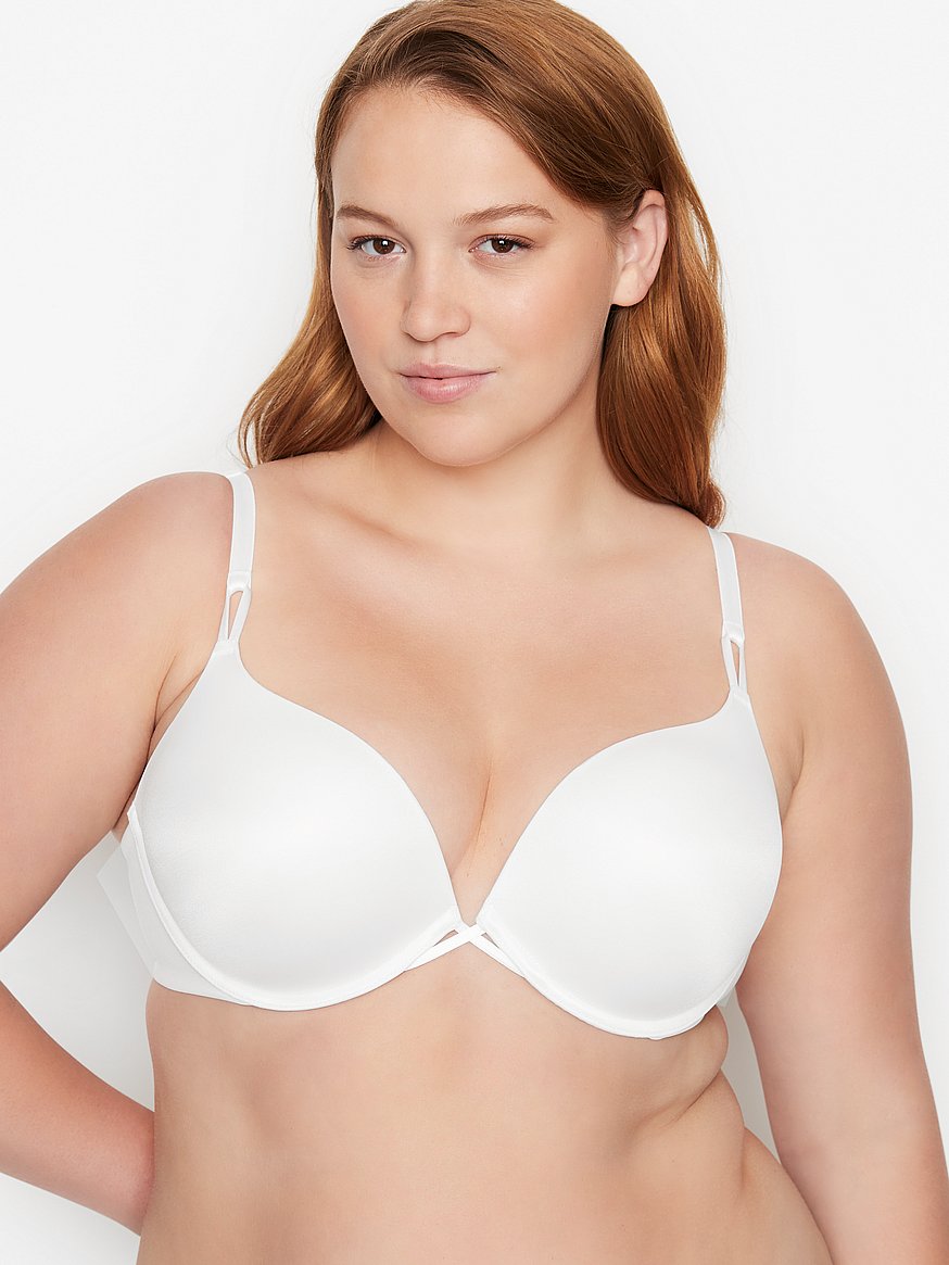 Pretty Secrets Sarah 2 Pack White/White Front Fastening Bras, Simply Be