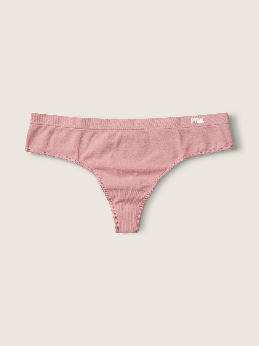 Buy Victoria's Secret PINK Enchanted Pink Seamless Thong Knickers