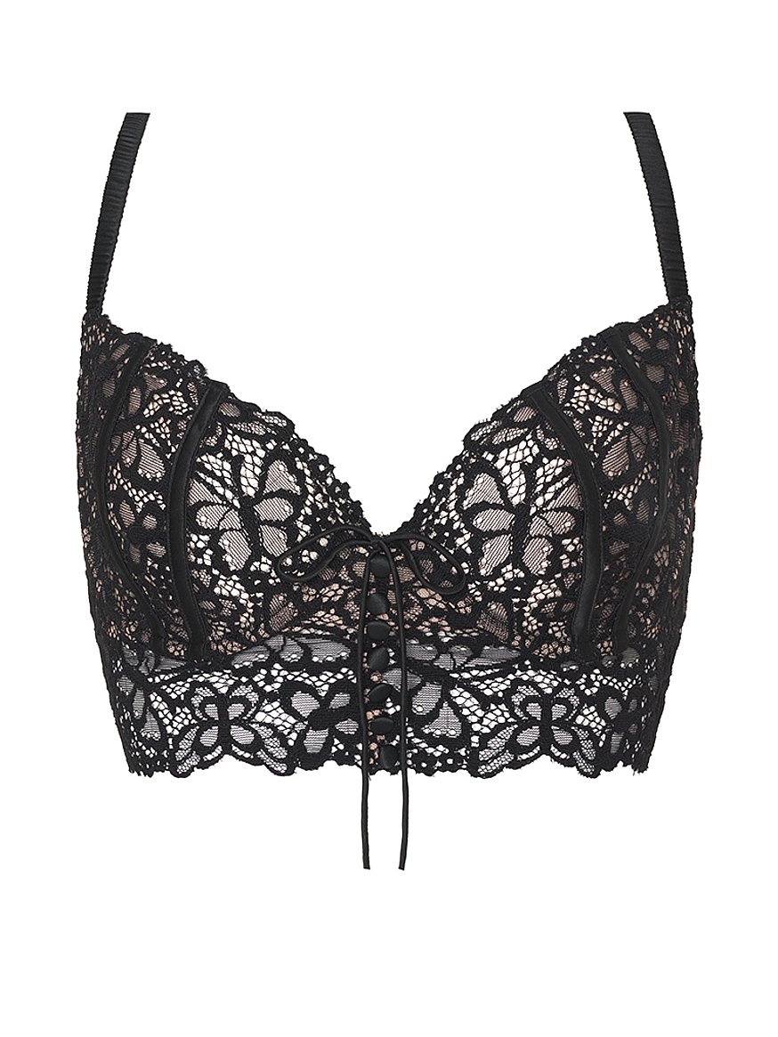 Butterfly Adhesive Bra With Lace C & D cups Available in black and