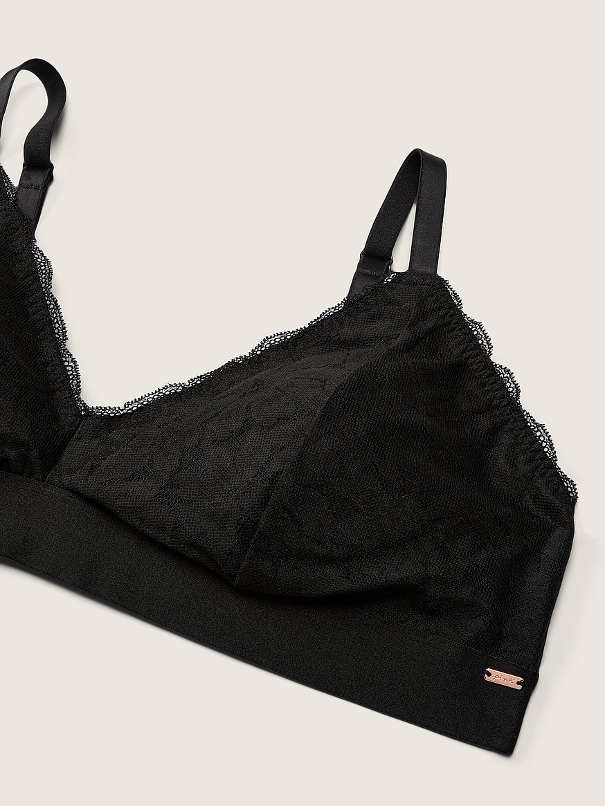 CK Black Lace Triangle Bra