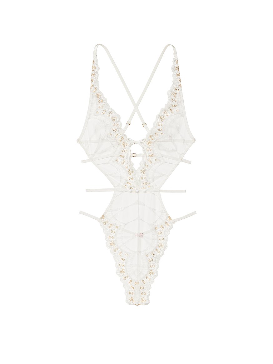 Buy Victoria's Secret Coconut White Lace Unlined Non Wired Corset