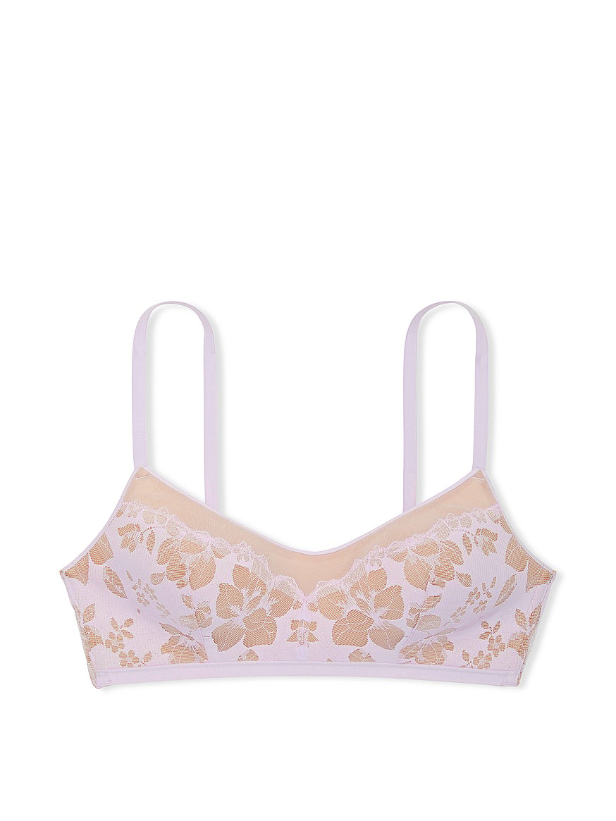 Strapless Ivory Lace Bandeau Bralette, Wire Free Lace Bralette -  Canada