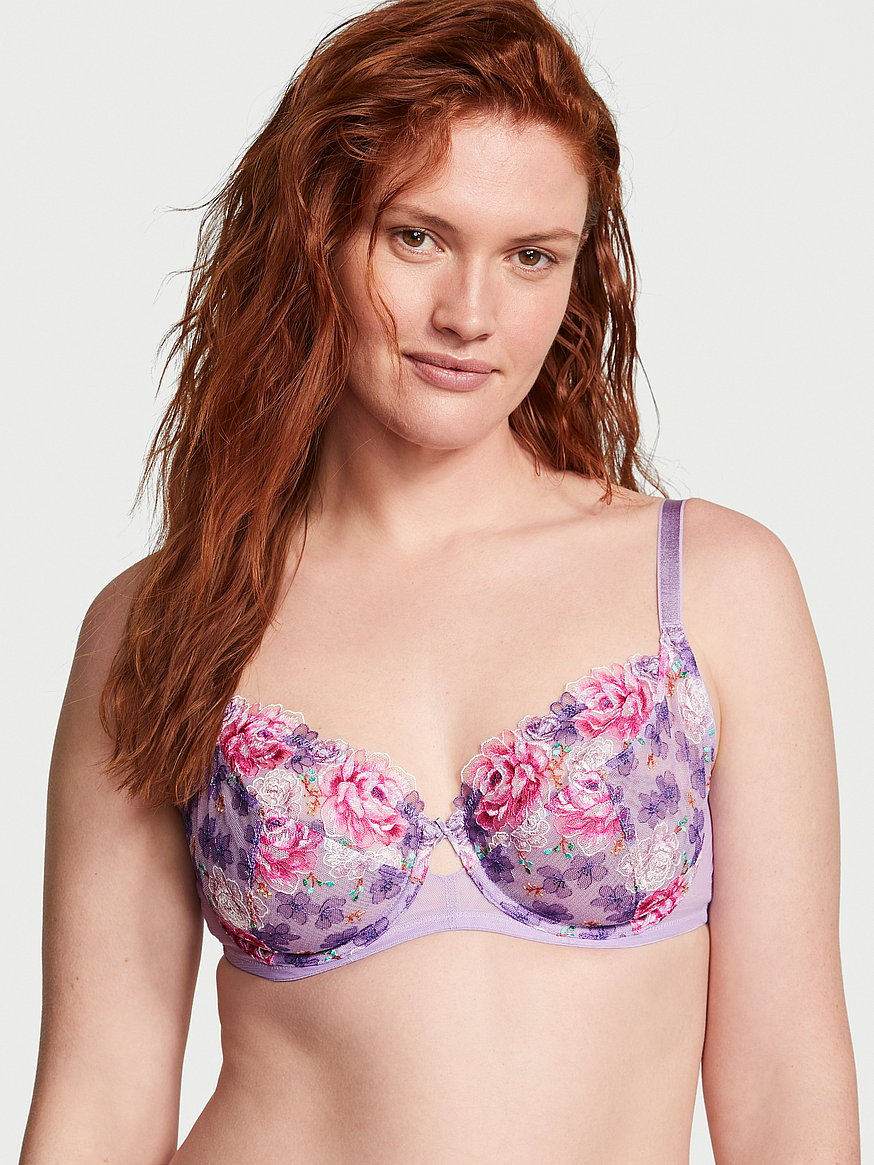 Victoria Secret PINK Underwired Unlined Floral Lace Bra