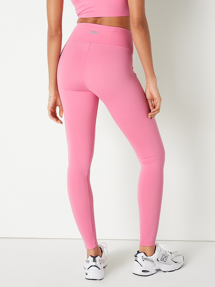 NWT Victoria's Secret Pink Coral Adjustable Waist Ruched Leggings Size S in  2023