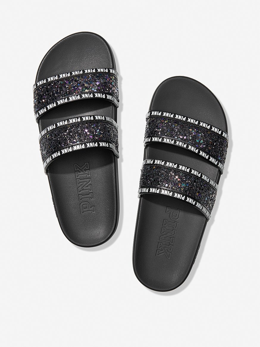 Victoria secret pink cheap double strap slides