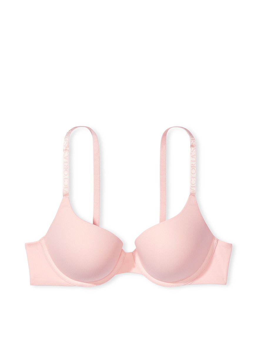victoria's secret bras plunge pink 36 C push up 36 dd gray