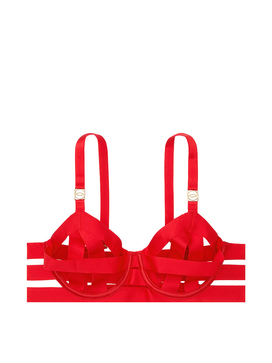 Buy Unlined Demi Strappy Cutout Bra - Order Bras online 5000007561 -  Victoria's Secret US