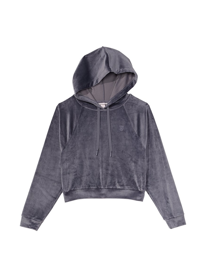 Grey velour online sweatshirt