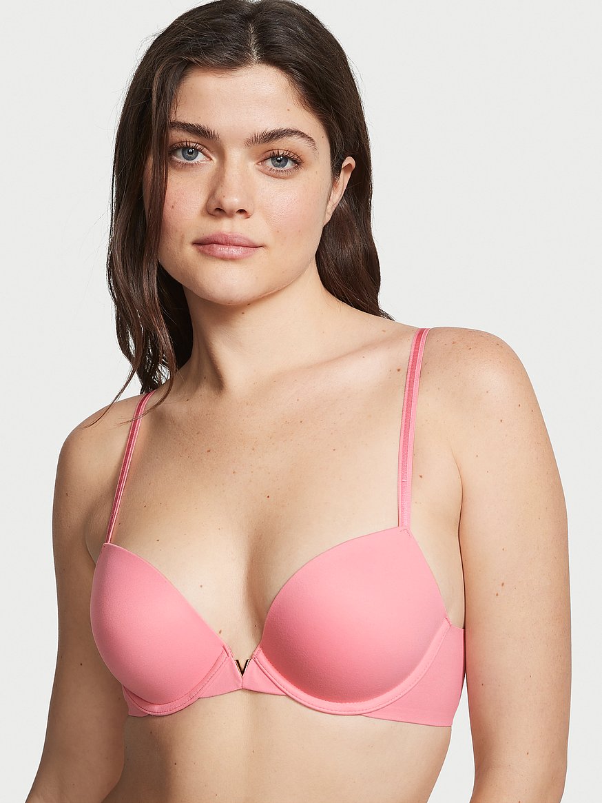 Victoria's Secret very sexy push-up underwire pink and blue bra lot 32D